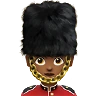 Woman Guard: Medium-Dark Skin Tone Emoji 💂🏾‍♀️ image - Apple style