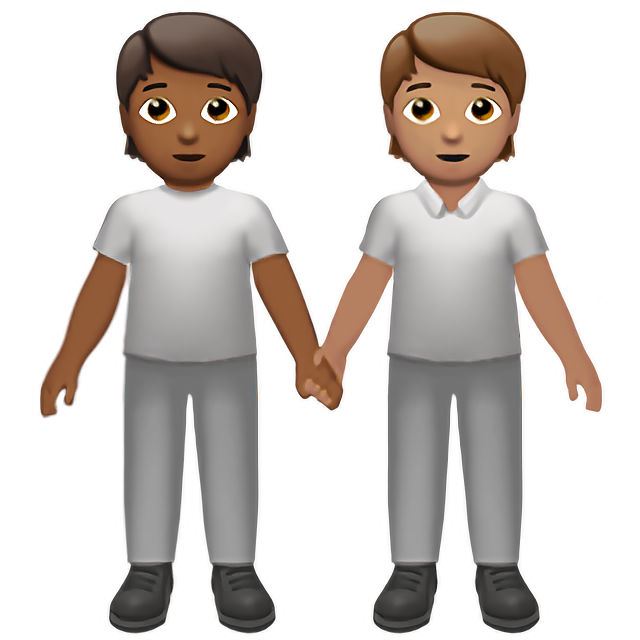 People Holding Hands: Medium-Dark Skin Tone, Medium Skin Tone