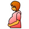 Emoji Terhes nő 🤰 image - Emojidex style