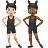 People With Bunny Ears: Light Skin Tone, Medium-Dark Skin Tone