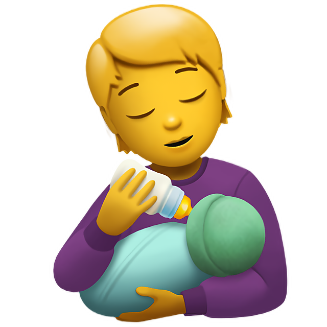 Person Feeding Baby