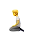 ひざまずく人