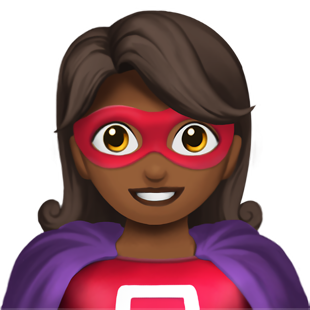 Woman Superhero: Medium-Dark Skin Tone