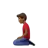 Man Kneeling: Medium-Dark Skin Tone
