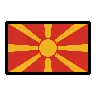 Flag: North Macedonia Emoji 🇲🇰 image - OpenMoji style