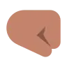 Right-Facing Fist: Medium Skin Tone Emoji 🤜🏽 image - Tossface style