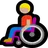 Man In Manual Wheelchair: Medium-Light Skin Tone