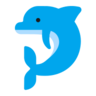 Golfinho Emoji 🐬 image - Microsoft Classic 2D style