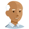 Old Man: Medium Skin Tone Emoji 👴🏽 image - Facebook Messenger (2016) style
