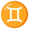 मिथुन राशि Emoji ♊ image - Google Noto Color Animated style