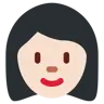 Woman: Light Skin Tone Emoji 👩🏻 image - Twitter / X (Twemoji) style