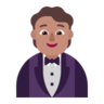 Person In Tuxedo: Medium Skin Tone Emoji 🤵🏽 image - Microsoft Classic 2D style