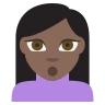 Person Pouting: Dark Skin Tone Emoji 🙎🏿 image - EmojiTwo style