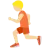 Person Running: Medium-Light Skin Tone