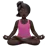 Woman In Lotus Position: Dark Skin Tone