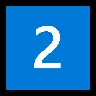 Keycap: 2 Emoji 2️⃣ image - Microsoft Windows 10 Segoe UI Emoji style