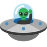 Latający spodek Emoji 🛸 image - Skype style