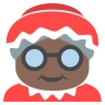 Mrs. Claus: Dark Skin Tone Emoji 🤶🏿 image - EmojiTwo style