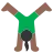 Woman Cartwheeling: Medium-Dark Skin Tone