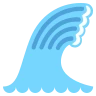 Wasserwelle Emoji 🌊 image - EmojiTwo style