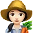 Woman Farmer: Light Skin Tone