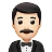 Man In Tuxedo: Light Skin Tone