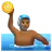 Man Playing Water Polo: Medium-Dark Skin Tone