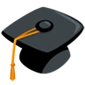 Emoji Cap de absolvire 🎓 image - Facebook Messenger (2016) style