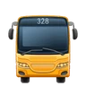 迎面驶来的公共汽车 Emoji 🚍 image - Huawei Harmony OS style