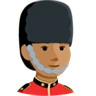 Guard: Medium Skin Tone Emoji 💂🏽 image - Facebook Messenger (2016) style