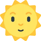 Sonne mit Gesicht