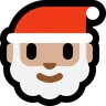 Santa Claus: Medium-Light Skin Tone Emoji 🎅🏼 image - Microsoft Windows 10 Segoe UI Emoji style