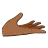 Palm Up Hand: Medium-Dark Skin Tone