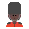 Woman Guard: Dark Skin Tone Emoji 💂🏿‍♀️ image - Tossface style