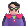 Supervillain: Light Skin Tone Emoji 🦹🏻 image - Microsoft 3D Fluent style