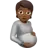 Pregnant Person: Medium-Dark Skin Tone