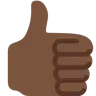 Thumbs Up: Dark Skin Tone Emoji 👍🏿 image - Twitter / X (Twemoji) style