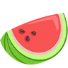 Pastèque Emoji 🍉 image - Facebook Messenger (2016) style