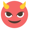 Rosto sorridente com chifres Emoji 😈 image - EmojiTwo style
