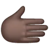 Rightwards Hand: Dark Skin Tone Emoji 🫱🏿 image - Samsung style
