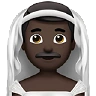 Man With Veil: Dark Skin Tone Emoji 👰🏿‍♂️ image - Apple style