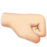 Right-Facing Fist: Light Skin Tone Emoji 🤜🏻 image - Apple style