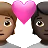 Couple With Heart: Person, Person, Medium Skin Tone, Dark Skin Tone