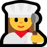 Woman Cook Emoji 👩‍🍳 image - Microsoft Windows 10 Segoe UI Emoji style