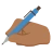 Writing Hand: Medium-Dark Skin Tone