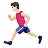 Man Running: Light Skin Tone