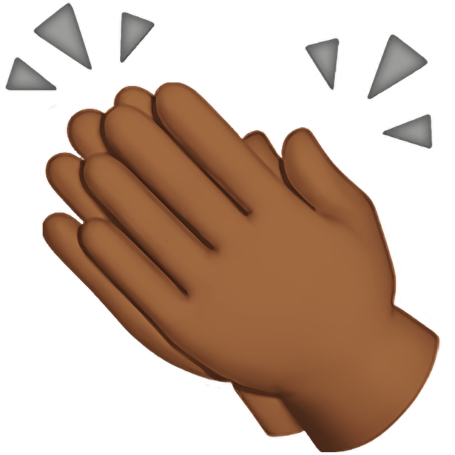 Clapping Hands: Medium-Dark Skin Tone