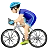 Man Biking: Light Skin Tone