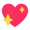 Cœur scintillant Emoji 💖 image - Microsoft Classic 2D style
