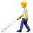 Person With White Cane